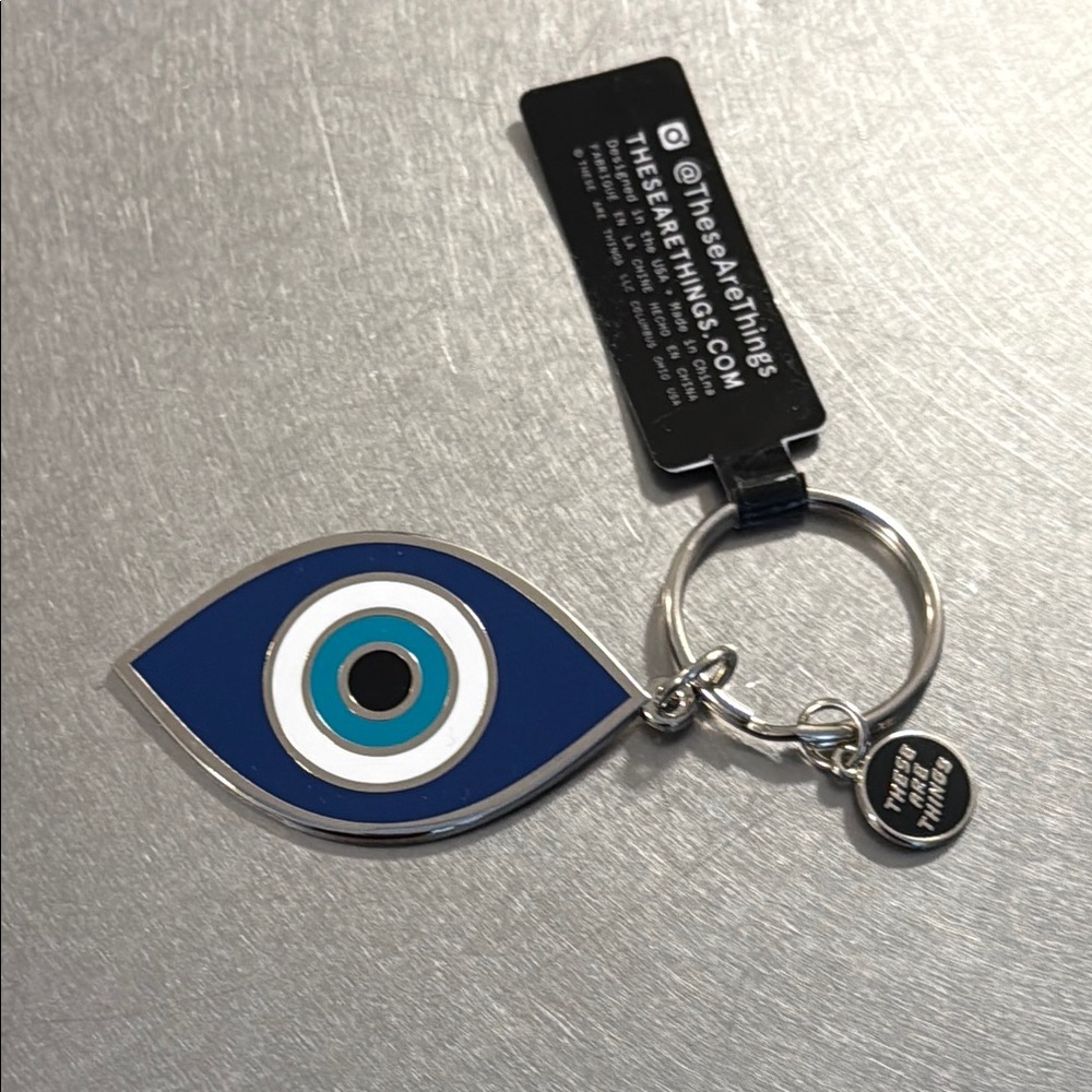 Blue Evil Eye Keychain
